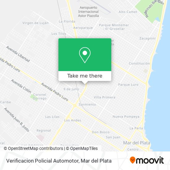 Mapa de Verificacion Policial Automotor