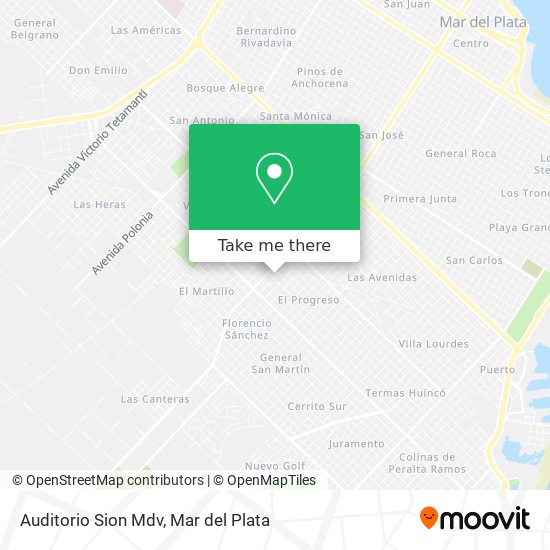 Auditorio Sion Mdv map