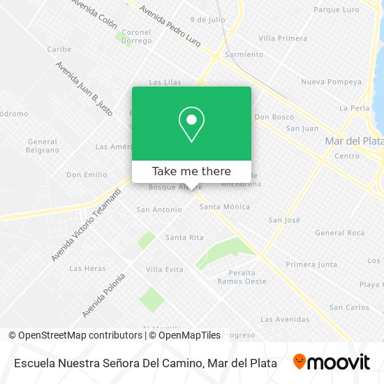 Escuela Nuestra Señora Del Camino map
