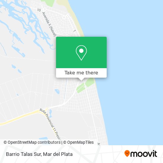 Barrio Talas Sur map