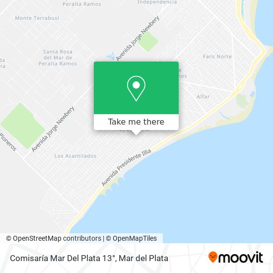 Comisaría Mar Del Plata 13° map