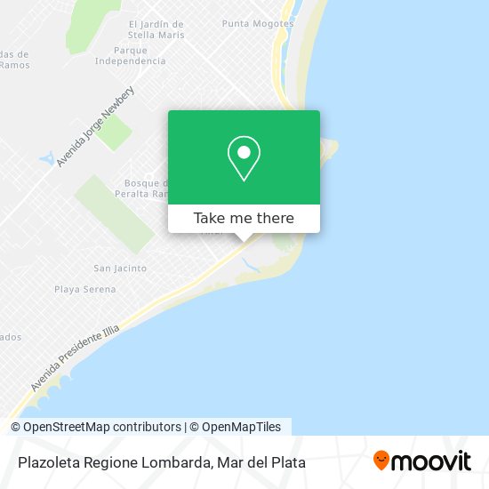 Mapa de Plazoleta Regione Lombarda