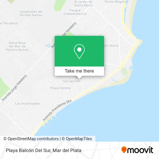 Playa Balcón Del Sur map