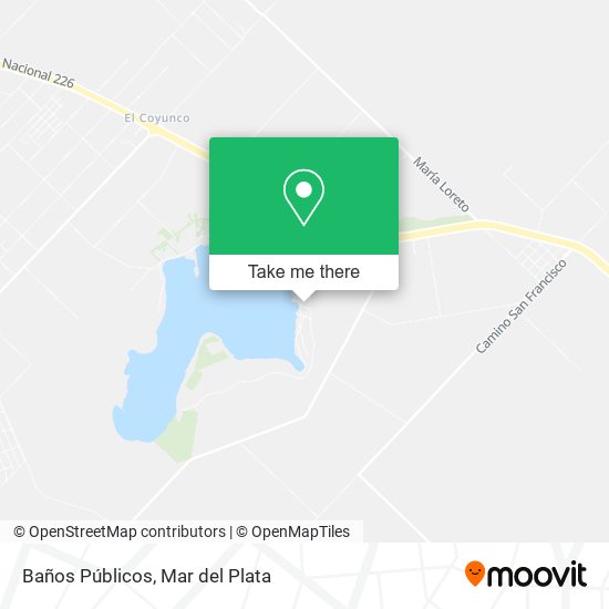 Baños Públicos map