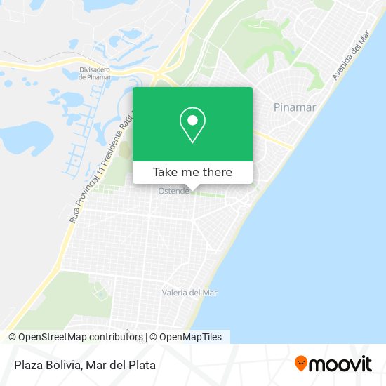 Mapa de Plaza Bolivia