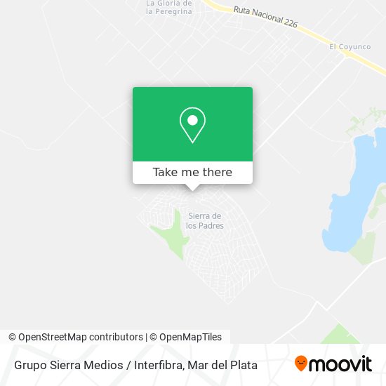 Grupo Sierra Medios / Interfibra map