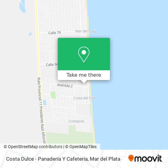 Mapa de Costa Dulce - Panadería Y Cafetería