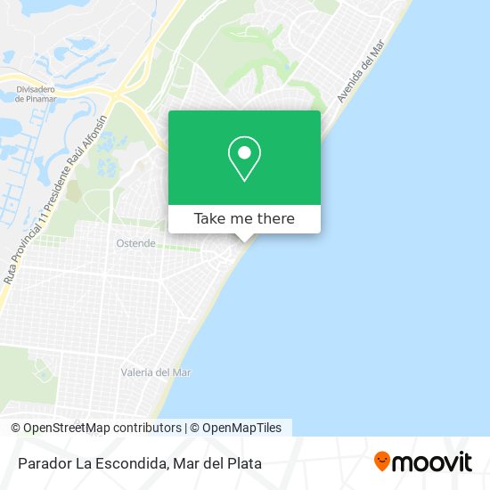 Parador La Escondida map