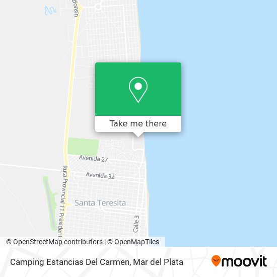 Mapa de Camping Estancias Del Carmen