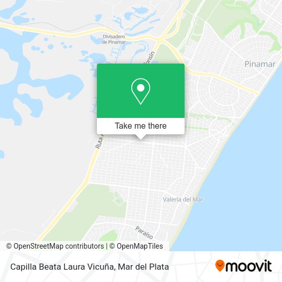 Mapa de Capilla Beata Laura Vicuña