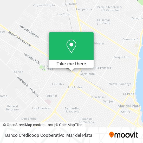 Mapa de Banco Credicoop Cooperativo
