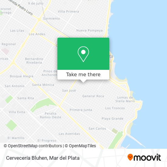 Cervecería Bluhen map
