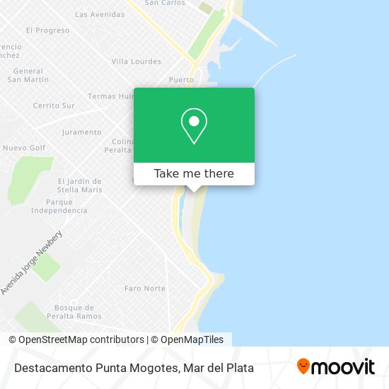 Destacamento Punta Mogotes map