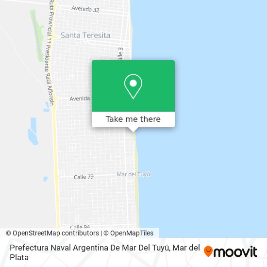 Prefectura Naval Argentina De Mar Del Tuyú map
