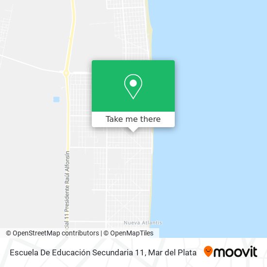Mapa de Escuela De Educación Secundaria 11