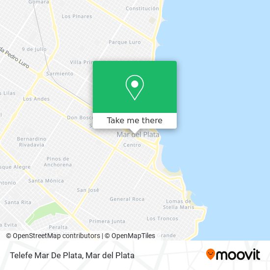 Telefe Mar De Plata map
