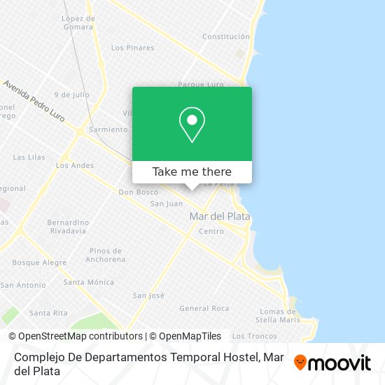 Complejo De Departamentos Temporal Hostel map