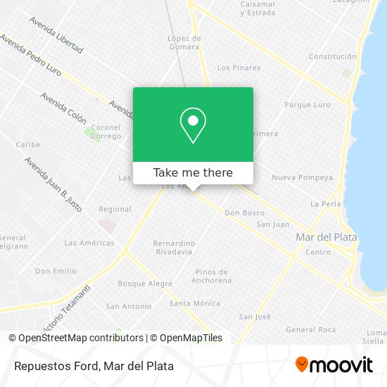 Repuestos Ford map