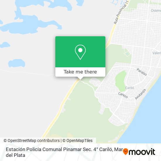 Estación Policía Comunal Pinamar Sec. 4° Cariló map