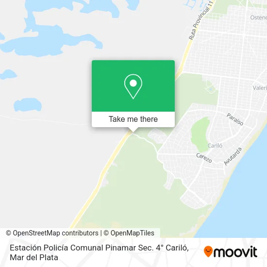 Estación Policía Comunal Pinamar Sec. 4° Cariló map
