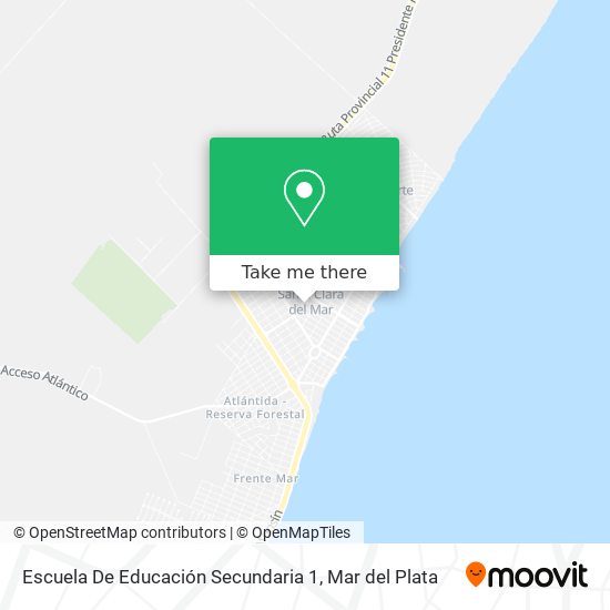Escuela De Educación Secundaria 1 map