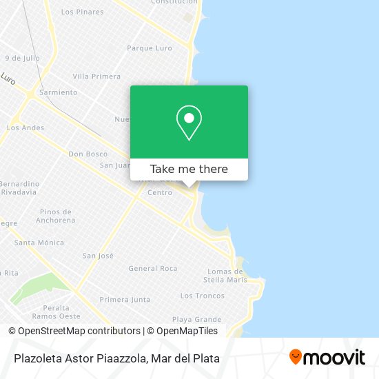Plazoleta Astor Piaazzola map