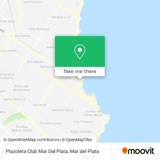 Plazoleta Club Mar Del Plata map