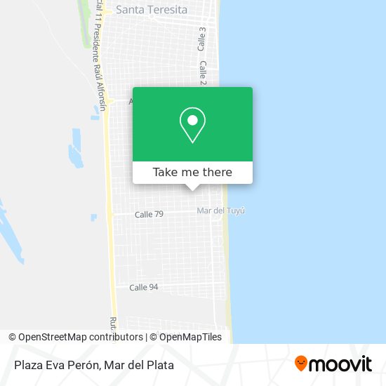 Mapa de Plaza Eva Perón