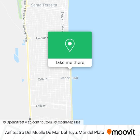 Anfiteatro Del Muelle De Mar Del Tuyú map