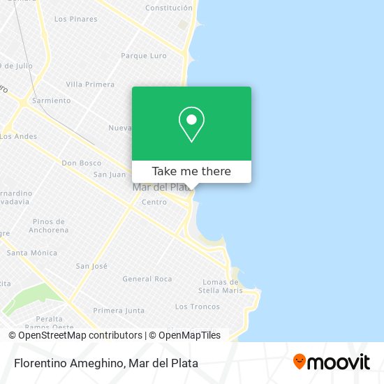 Florentino Ameghino map