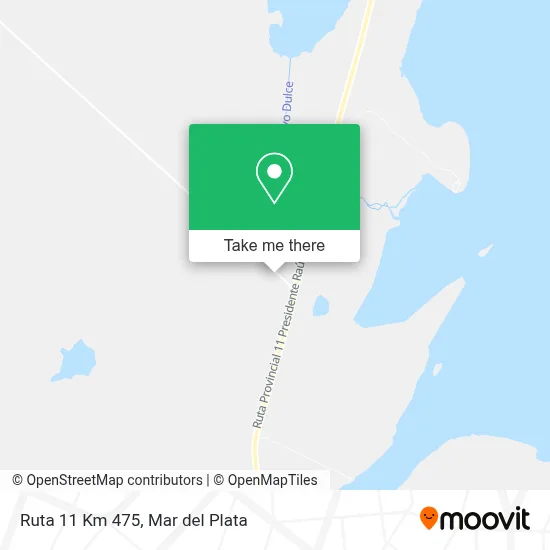 Ruta 11 Km 475 map