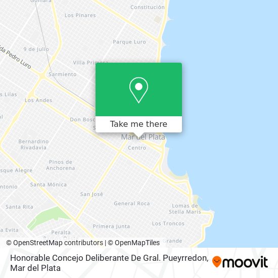 Honorable Concejo Deliberante De Gral. Pueyrredon map