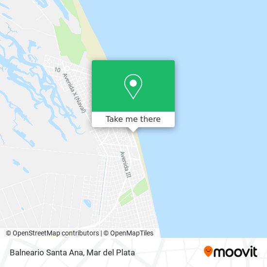 Balneario Santa Ana map