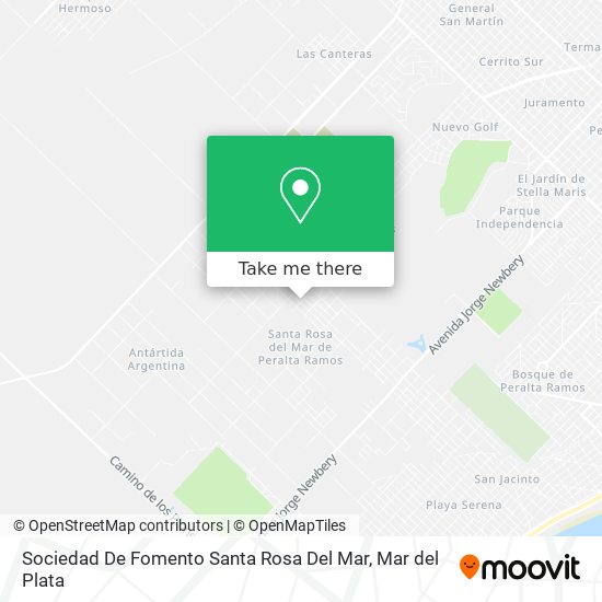 Sociedad De Fomento Santa Rosa Del Mar map