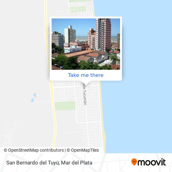 Mapa de San Bernardo del Tuyú
