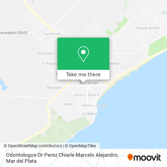 Odontologos-Dr Perez Chiarle Marcelo Alejandro map