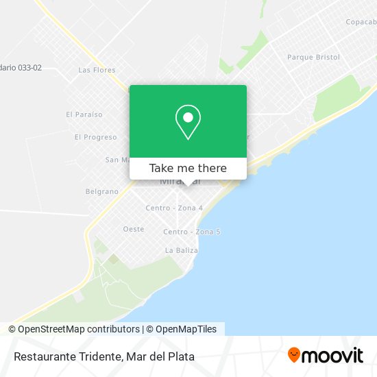 Restaurante Tridente map