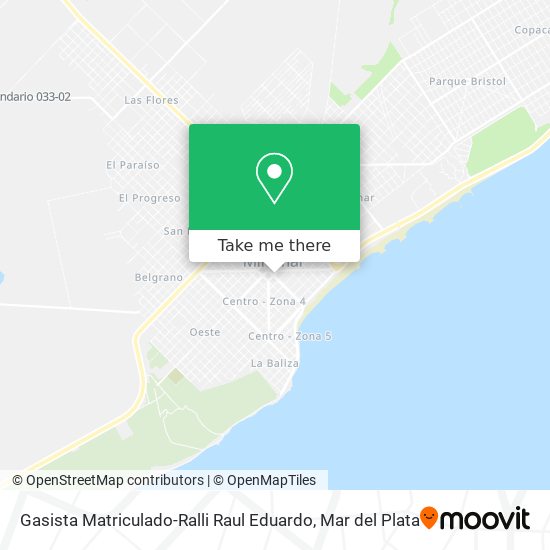 Mapa de Gasista Matriculado-Ralli Raul Eduardo
