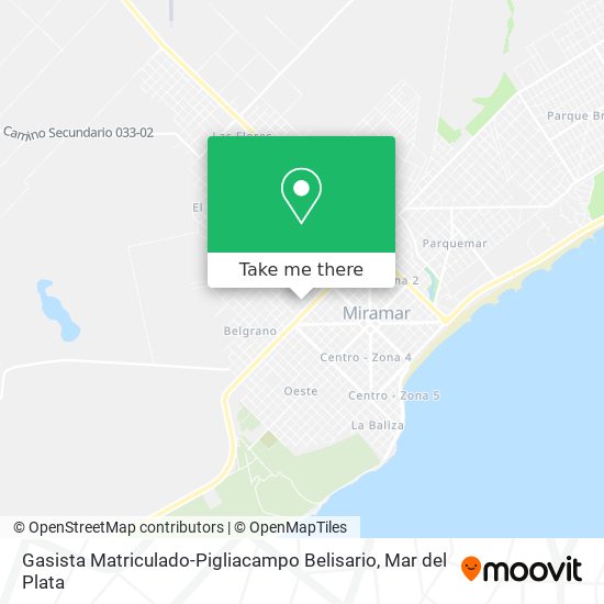 Gasista Matriculado-Pigliacampo Belisario map