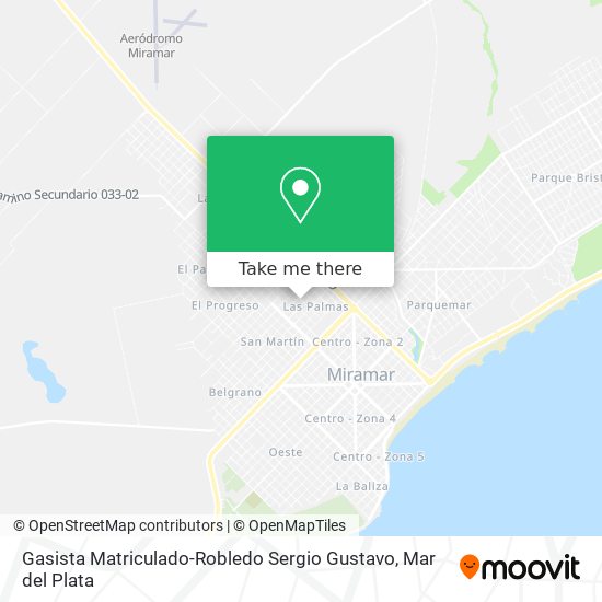 Gasista Matriculado-Robledo Sergio Gustavo map