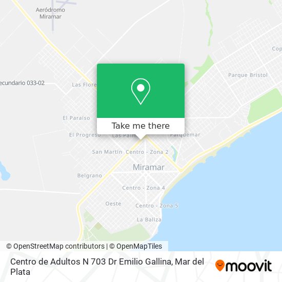 Centro de Adultos N 703 Dr Emilio Gallina map