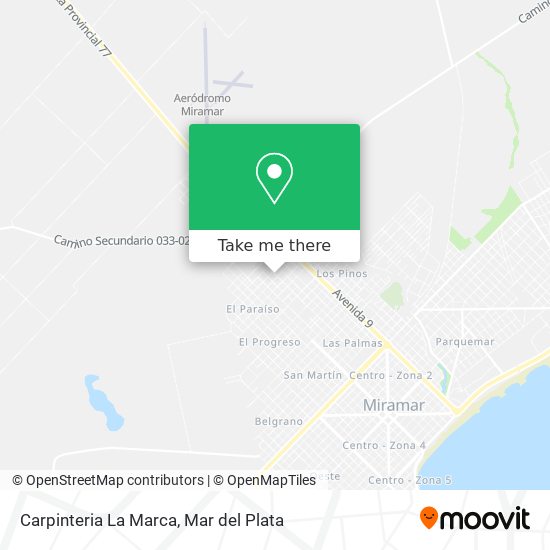 Mapa de Carpinteria La Marca