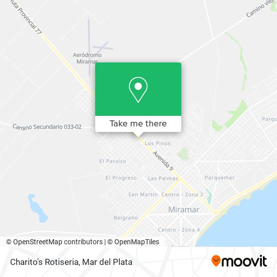 Mapa de Charito's Rotiseria