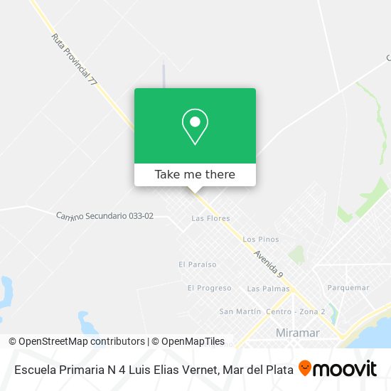 Mapa de Escuela Primaria N 4 Luis Elias Vernet