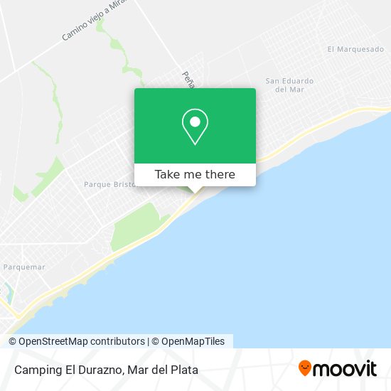 Camping El Durazno map