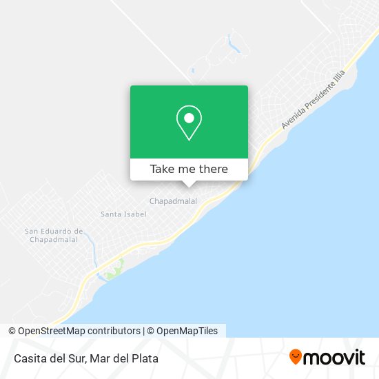 Mapa de Casita del Sur