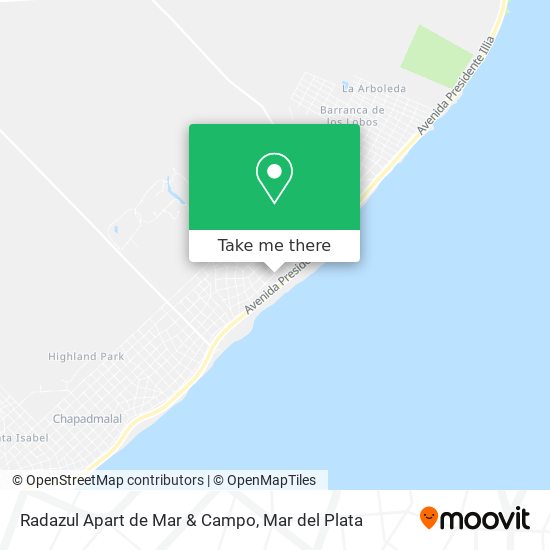 Mapa de Radazul Apart de Mar & Campo