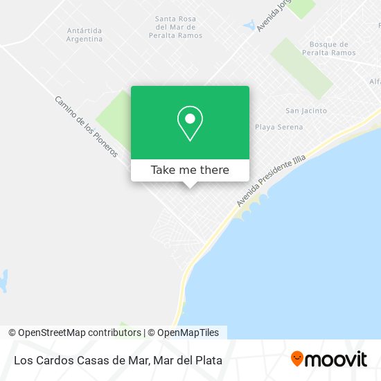 Los Cardos Casas de Mar map