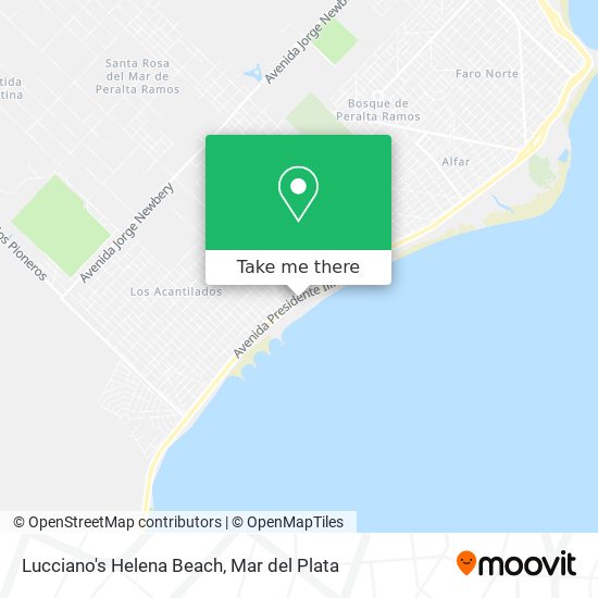 Lucciano's Helena Beach map