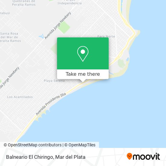 Balneario El Chiringo map